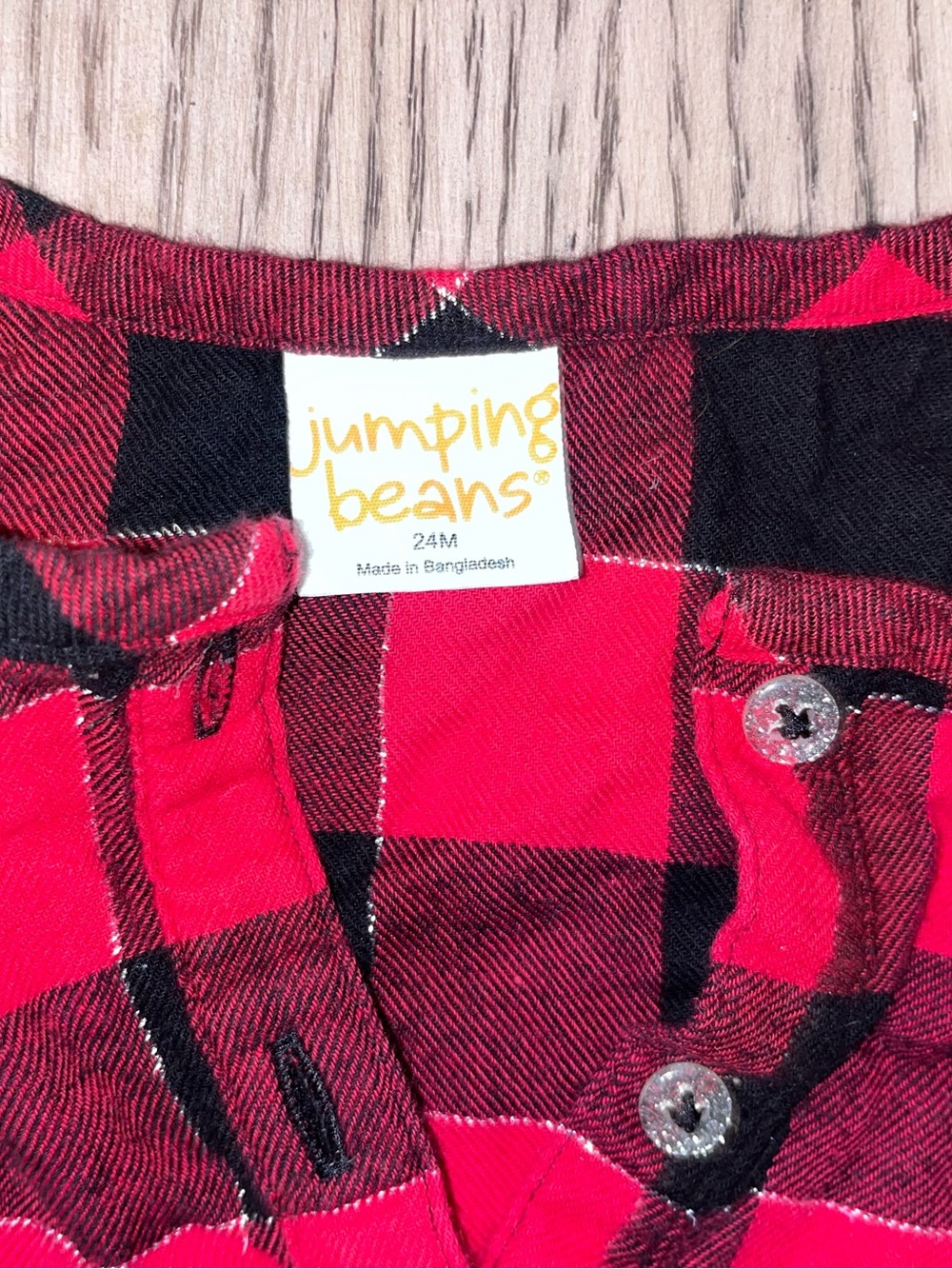 Toddler Girl Flannel Plaid Shirt Lot jumping beans & carter's 18-24M (2 Pieces) - Picture 6 of 7
